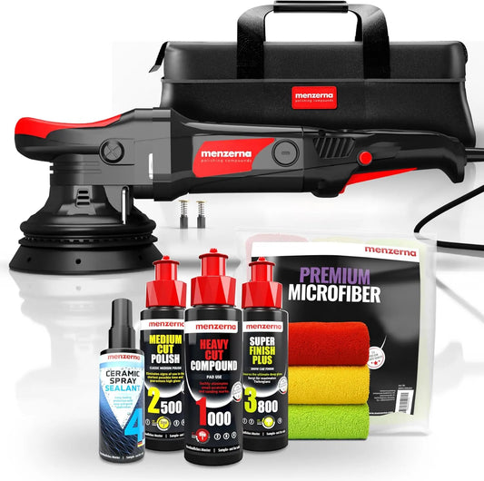 Polijstmachine met 100 ml, 720 W, 15 mm en 125 mm, Auto polijstmachine set: Menzerna MZ-XR polijstmachine