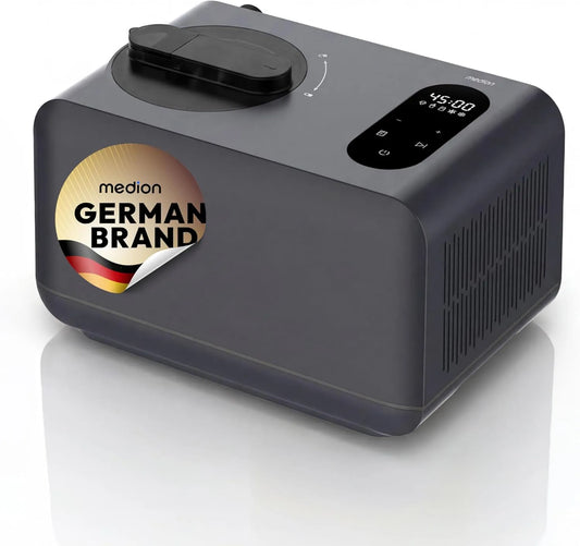 Machine met 1,5 L, 0,9 L, digitaal display, aluminium en accessoires inbegrepen