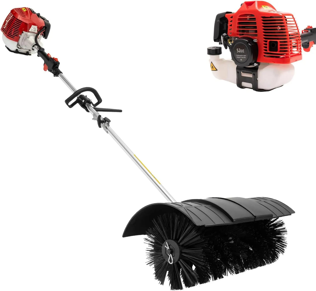 Elektrische veegmachine en Sneeuwblazer, 1700 W, 52 cc, Ruggordel