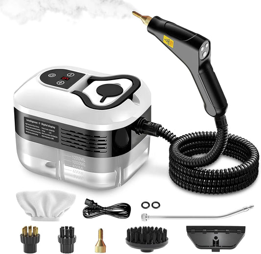 Stoomreiniger met 2500 W, 15 seconden, 1000 ml, 1500 W, 4,5 bar, 105 °C, 1200 ml en 59 inch