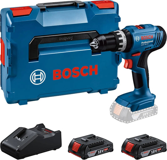 Bosch Professional Bosch Professional 18V System accuklopboorschroevendraaier GSB 18V-25 schroef-Ø max. 10 mm met 18V, 10 mm en 2.0Ah