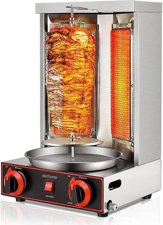 Barbecue met 295 x 295 x 490mm, 9 inch, RVS en zilver, Automatische roterende barbecue
