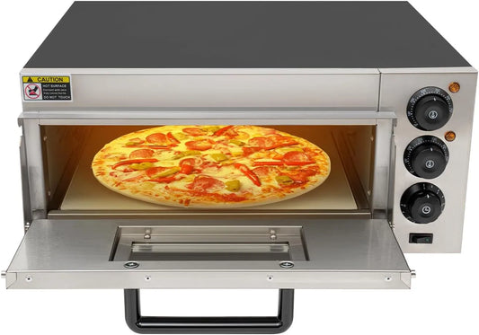2000 W, Inbouwoven, Commerciële pizzaoven 2000 W professionele oven van RVS, pizzamaker pizza machine voor restaurants, thuis