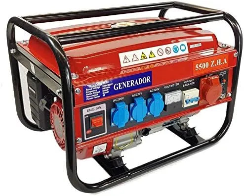Stroomgenerator trifasico monofasico zinkt en met 5500 W, 380 V en 3000 W