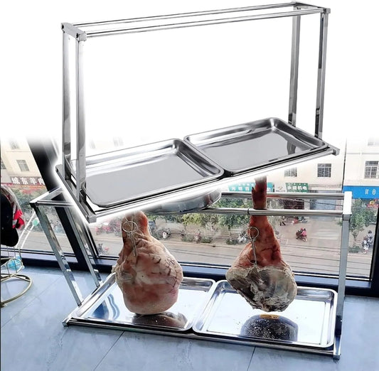 Droger, Vleeskoelrek, rundvleesgeroosterde weergave, gemakkelijk schoon te maken roestvrijstalen voedseldroger