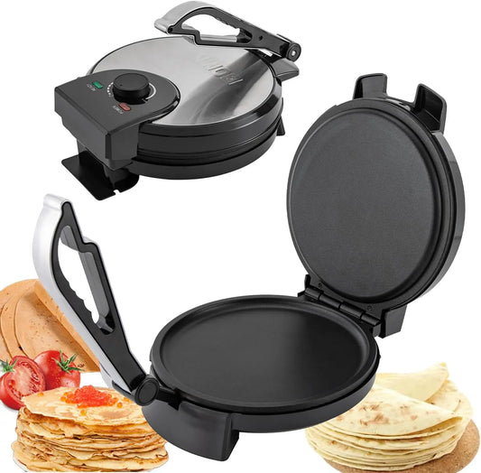 Cm dubbelzijdige verwarming, 25,5 cm, Elektrische Roti Maker, anti-aanbaklaag Chapati Maker