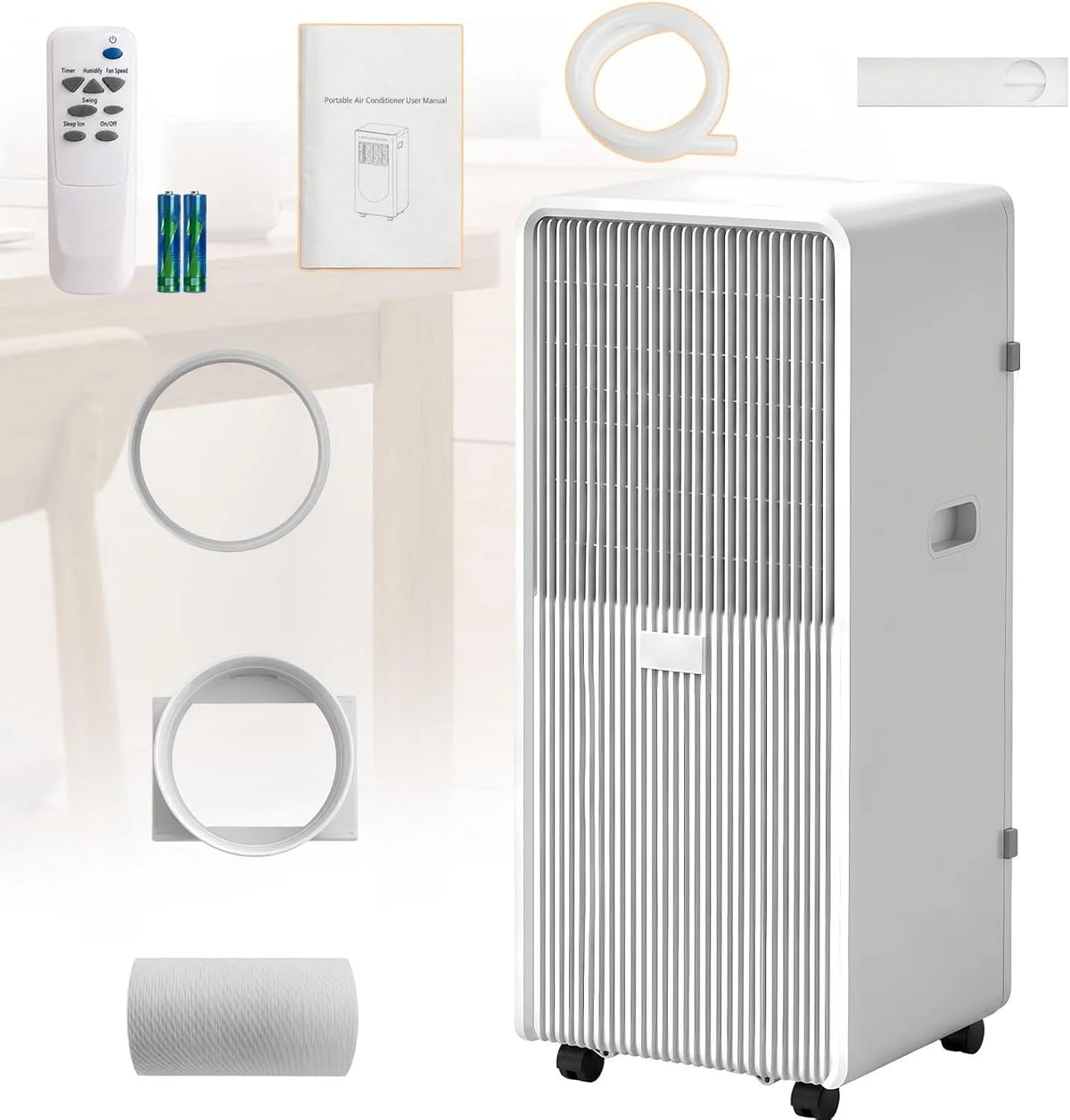 Mobiele airconditioner en Luchtontvochtiger, Airco met Ontvochtiger, Mobiele Klimaatunit voor Huis en Kantoor