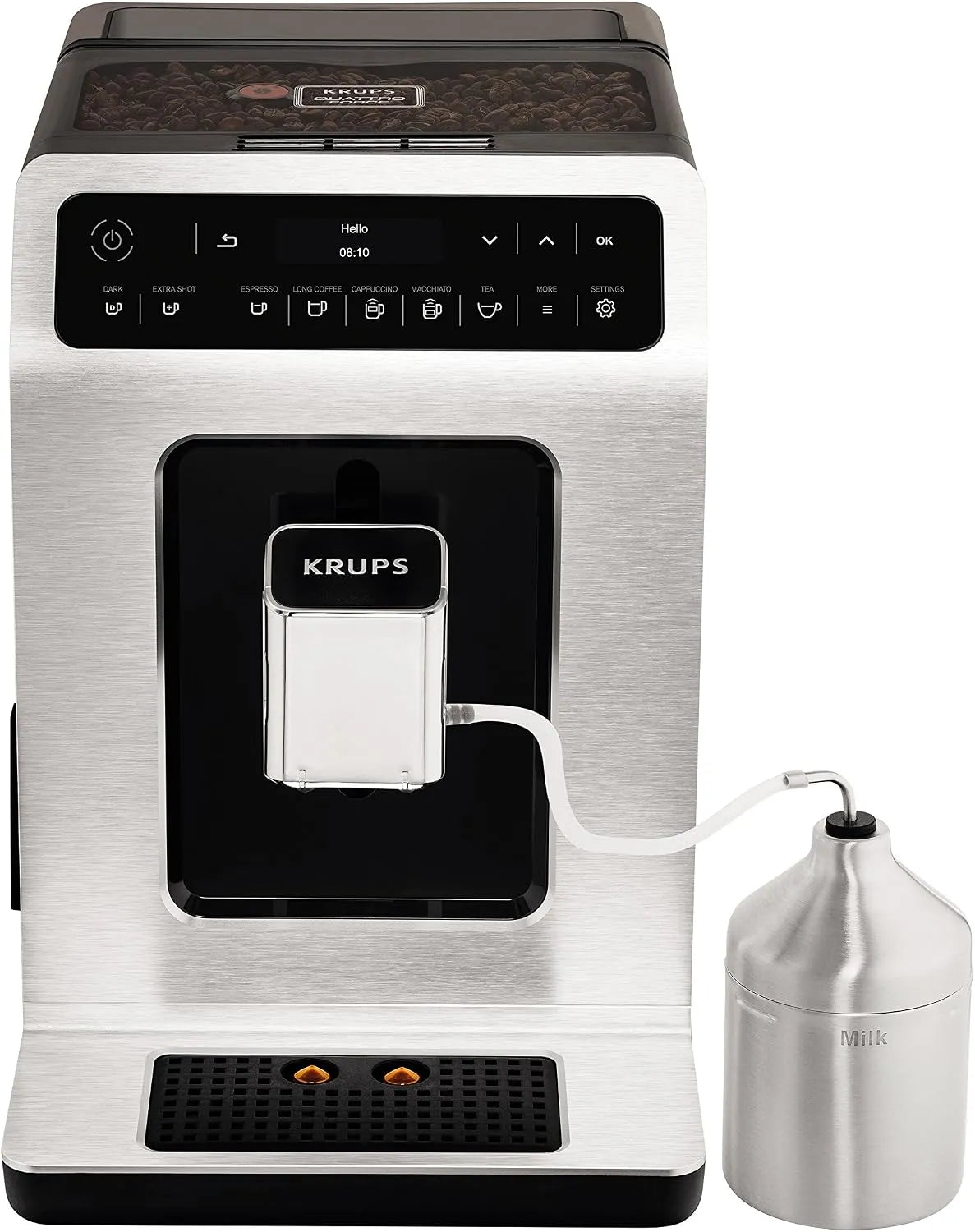 Espressomachine EA891D met 15 Bar, 2,3 l en waterreservoir, Krups EA891D Evidence Volautomatische Espressomachine