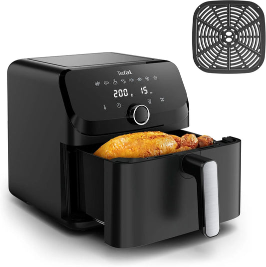 Tefal Easy Fry Mega Air Fryer EY8558 met 7.5 L, 80°C, 200°C en 60 minuten