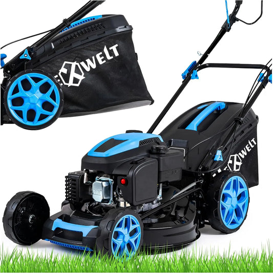 Grasmaaier, 9-in-1, motor 200 cm3, maaibreedte 51 cm, mulching-functie