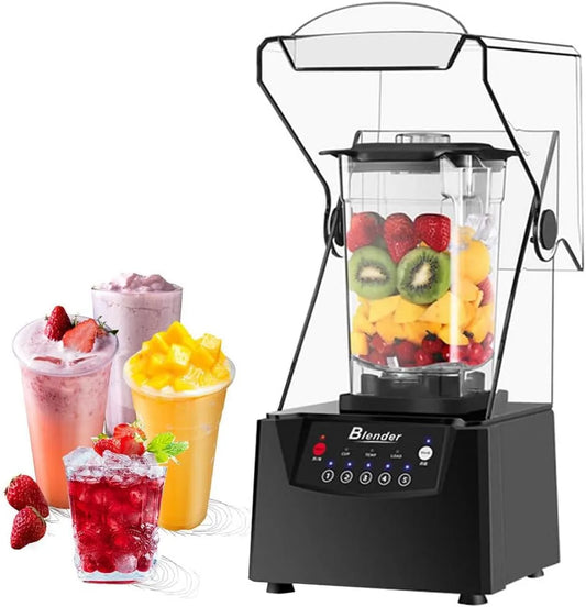 Blender met professionele keukenblender met 70oz kan en zelfreinigend, verpletterde beker, 2200 W hoog vermogen, verwijderbaar schild