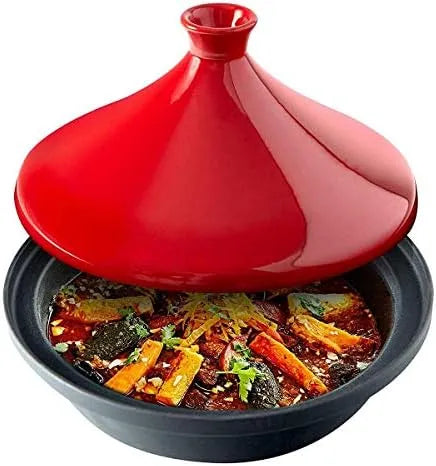 Tajine met 16 x 23 cm, mobiele uitvoering en keramisch element, Marokkaanse