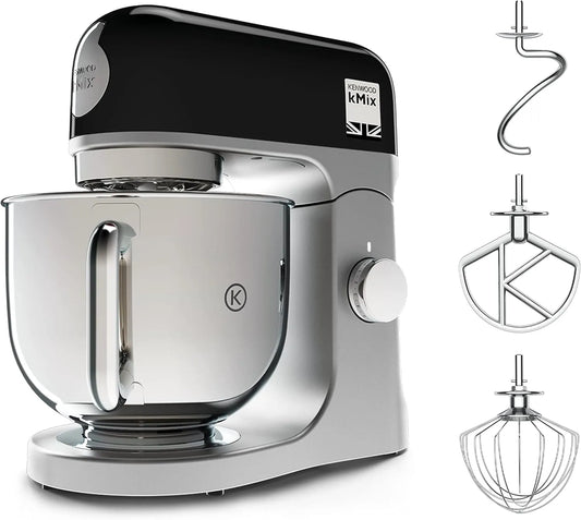Kenwood Keukenmachine KMX750BK met 5 l, veiligheidssysteem, RVS en zwart