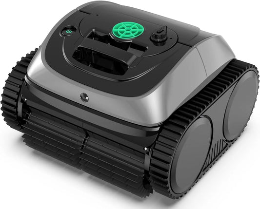 Zwembad, C1, Jusqu'à 150 mins, Triple Moteur Amélioré idéal pour 150 m2, Nettoyage Entièrement Automatique du Sol, Ligne de Flottaison, Murs