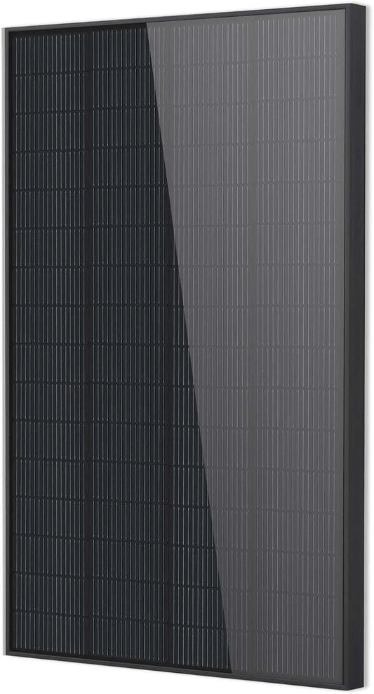 Zonnepaneel met 240 W, aluminium en zwart, 12V Accu's en Draagbare Krachtcentrales