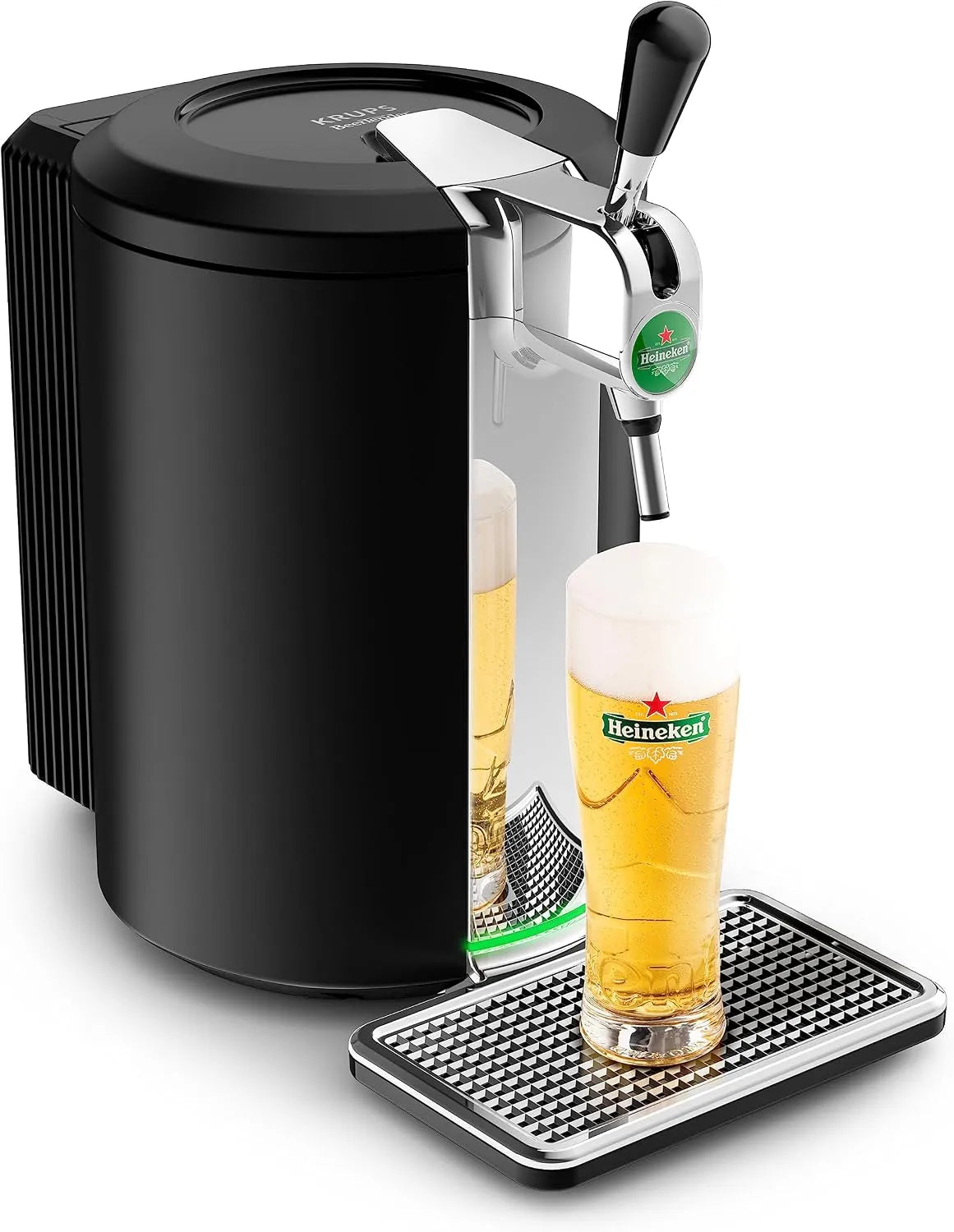 Machine, Krups Beertender VB450E10, zwart VB450E10, 4 °C, groen, 5 l vaten Grote verscheidenheid: compatibel