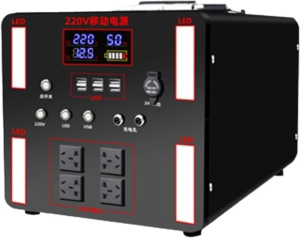 2000 W 220V Voeding Batterij Zonnegenerator Draagbare Power Bank Station Accessoires Outdoor Camping Energie 4500Wh met 2000 W, mobiele uitvoering