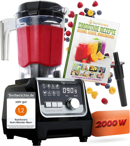 Blender, 2000 W, 2L Tritan, 9 niveaus, digitale timer, BPA-vrij