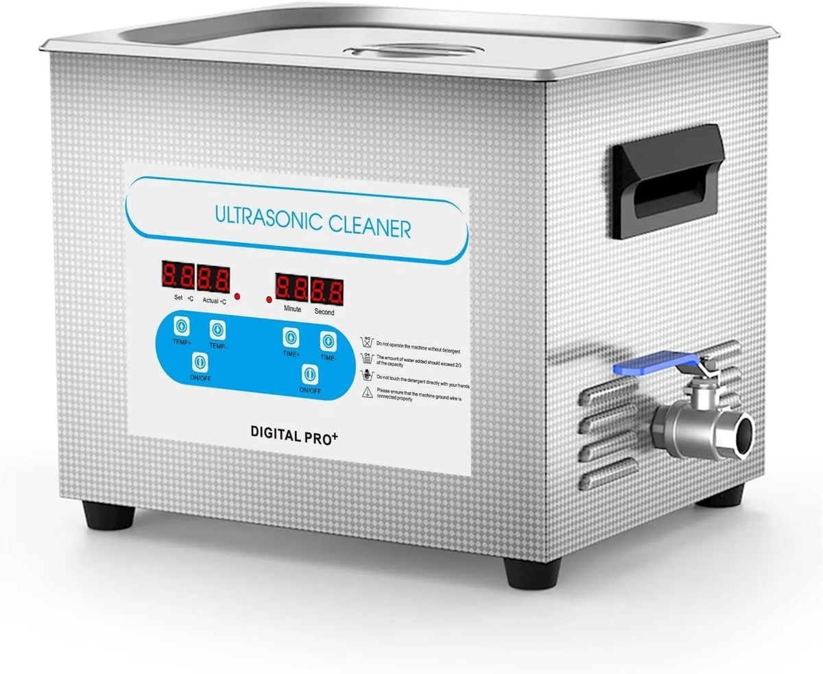 Ultrasoonreiniger, 10L, gereedschappen, industriële onderdelen enz. Knob Control