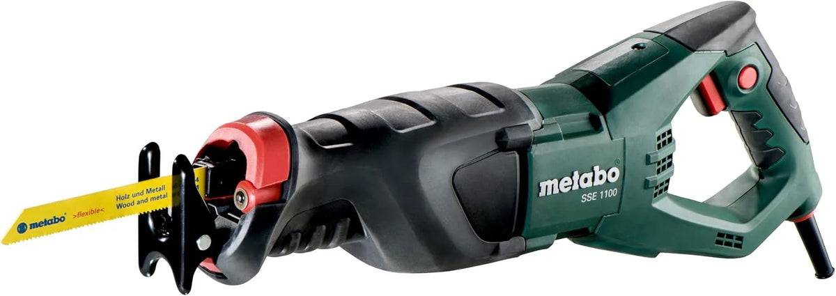 Metabo, 1100 W Schrobzaag met 4m Kabel en Koffer, metabo SSE 1100 Reciprozagezaag