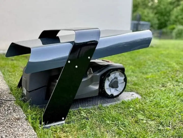 Grasmaaier, aluminium dak, atmosferische afdekking, Garage, compatibel met Husquarna Automower