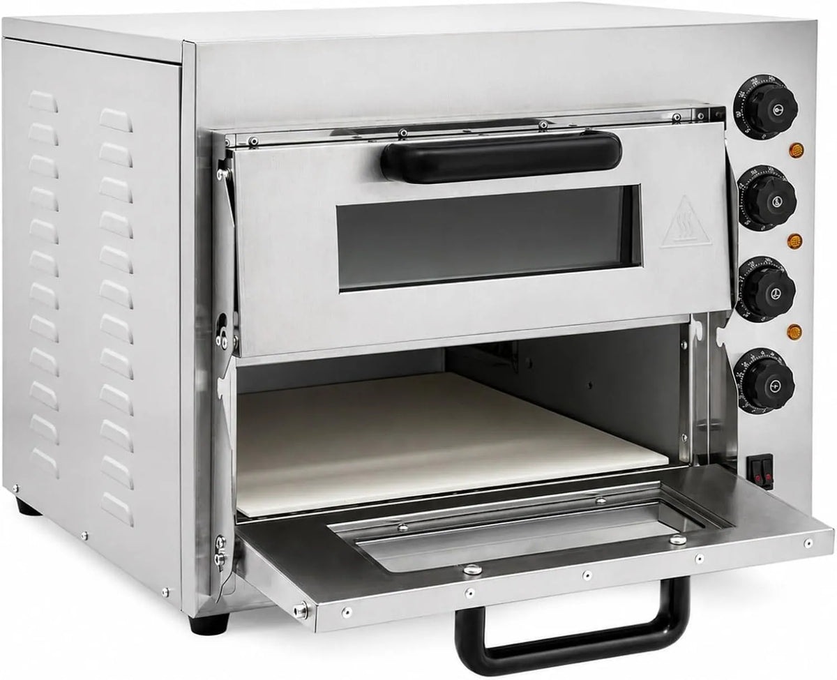 Inbouwoven, 3000 W, 50-350 °C, tijdschakelfunctie en anti-verbrandingsgreep