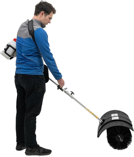 Elektrische veegmachine en Sneeuwblazer, 52 cc, veegbreedte 56 cm, motorbezem, benzine, voor bladeren, 2-takt motor, sneeuwruimer, Elekrischer Sweep