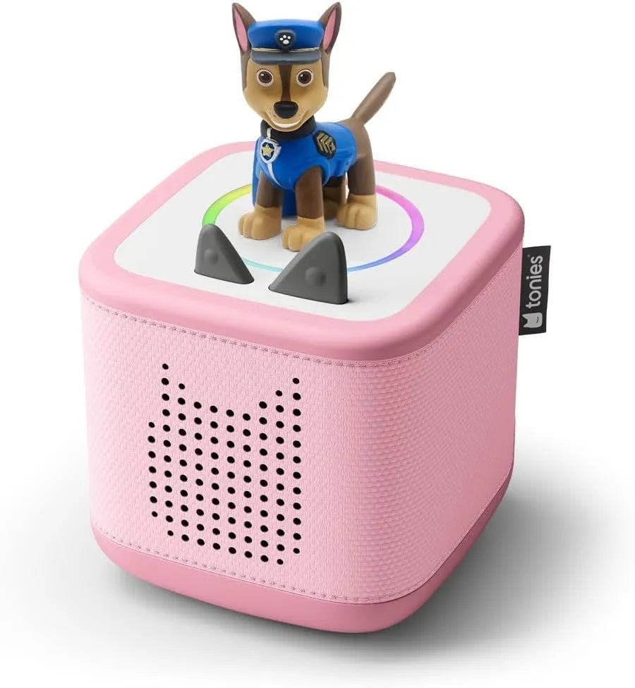 Tonies Toniebox 2 starterset roze met Paw Patrol Chase en Play Set met timer, WiFi, USB en roze