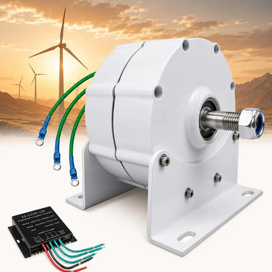 10000 W, 12V, 24V, 48V, 110V, Generator, 220V, 10000 W Vindturbin PMG