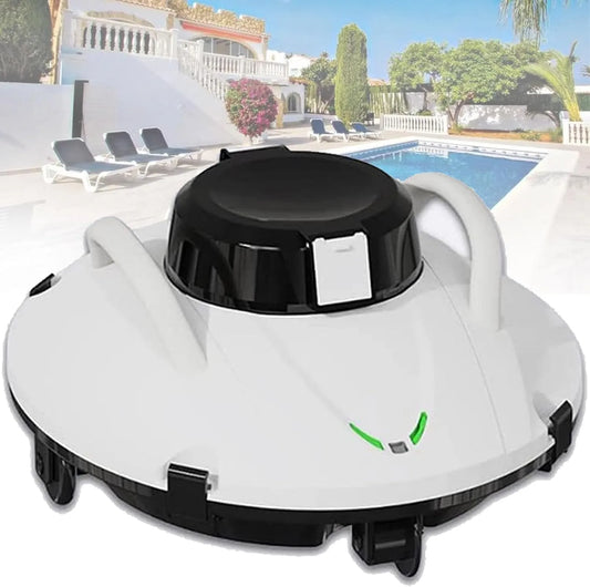 Zwembadrobot, 90 minuten looptijd, Zwembadreinigingsrobot, draadloze automatische zwembadreiniger