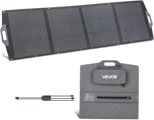 Zonnepaneel, 200 W opvouwbaar zonnepaneel, draagbare monokristallijne zonnepaneel oplader met MC4 output, IP67 waterdicht voor energiecentrales