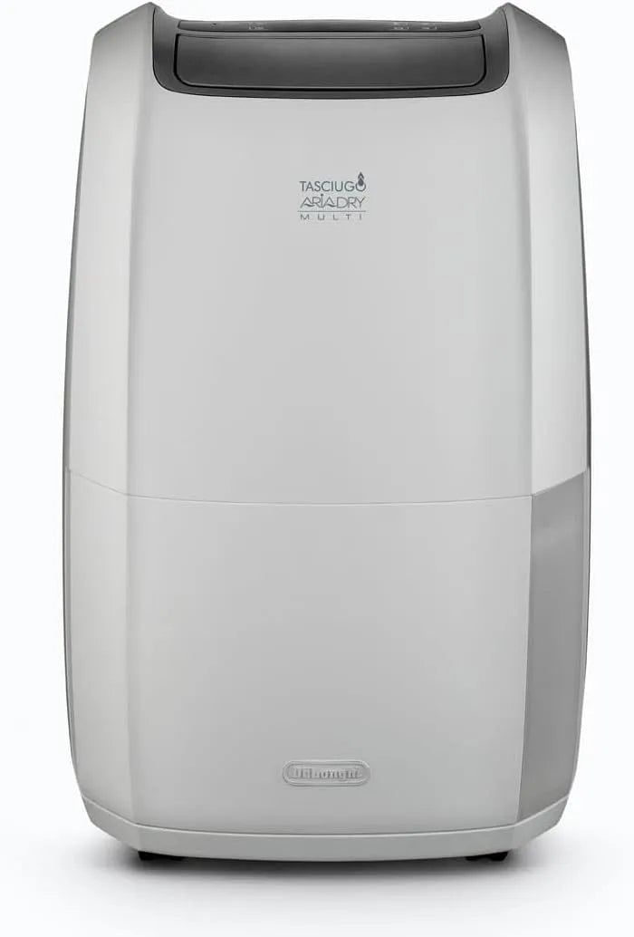 De'Longhi Luchtontvochtiger DDSX225 met 446 W, 24 uur, waterreservoir, geluidsarme werking, wit en grijs