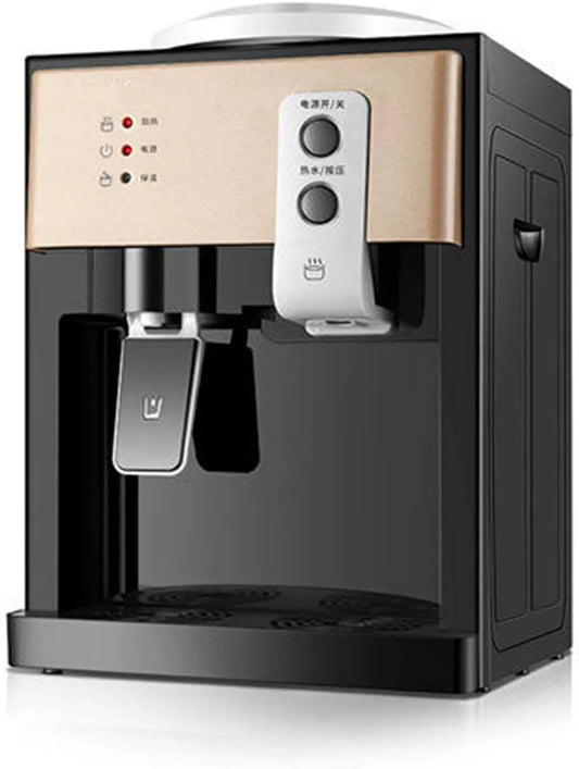Waterdispenser met 24 uur, RVS, zwart en goud, Nieuwe Duurzaam Drinkwater Mechanisme Verwarming