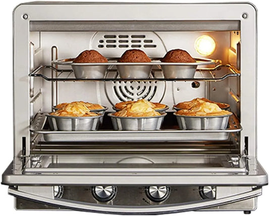 Inbouwoven, RVS Nuttig, Rating Email Interieur Premium Convectie Halogeen, Oven Fornuis Ingebouwde Elektrische Enkele Oven, - RVS Nuttig