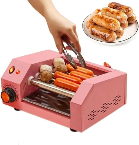 Hotdog roller machine met 35 x 21 x 14 cm, 220V, 300 W, 250 °C, 51 inch, RVS, blauw en groen